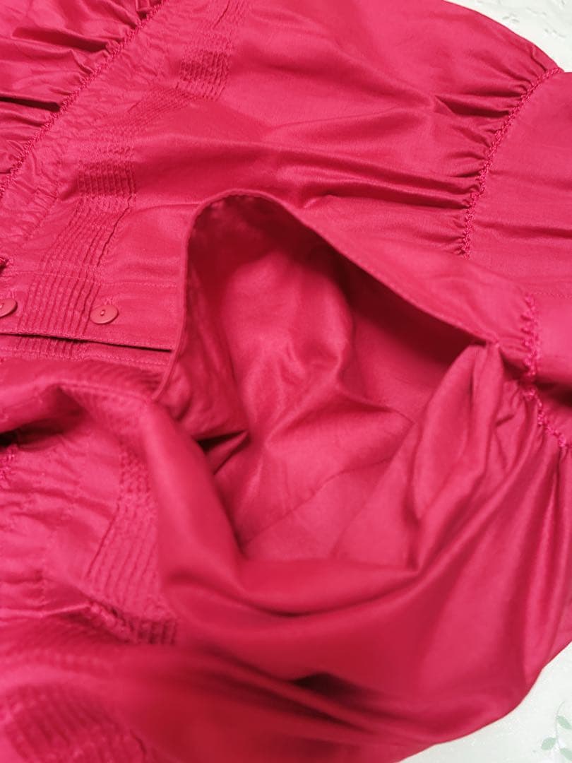 カネコイサオ　ロングスカート　赤