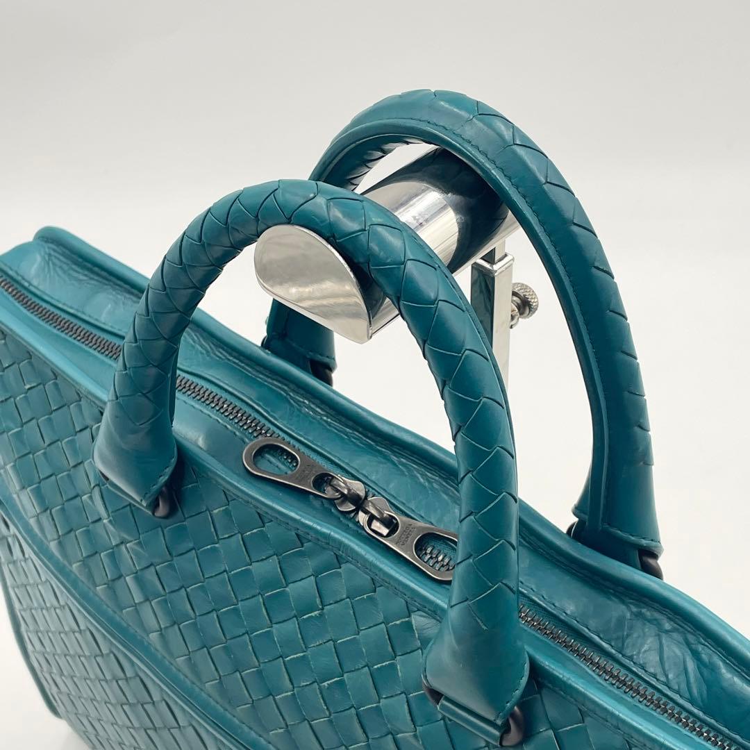 【極美品】ボッテガヴェネタ イントレチャート 2wayブリーフケース ラムレザー