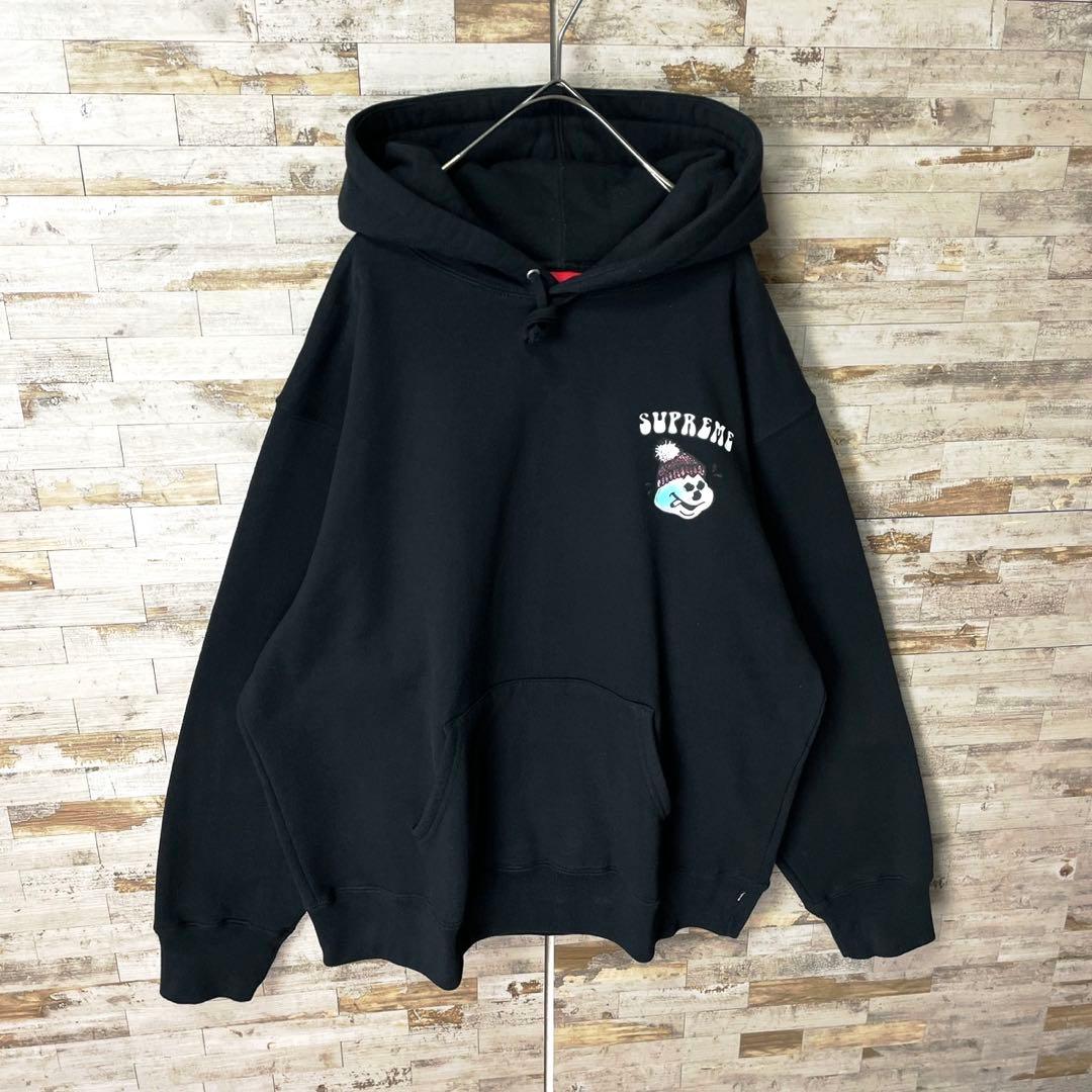 3307 U【極美品】シュプリーム☆スノーマン パーカー パーカー ブラック