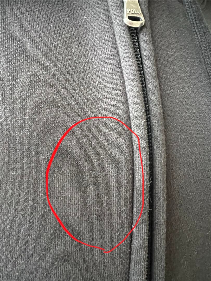 ポロラルフローレン　ポロベア　ホリデー　フルジップパーカー　黒　メンズLサイズ