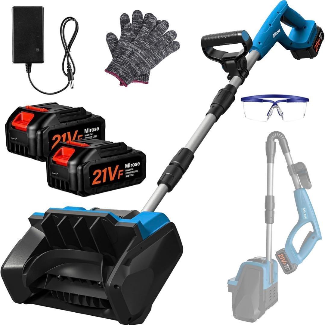 電動除雪機 除雪器具 除雪スコップ 雪かき コードレス 充電式 バッテリー付