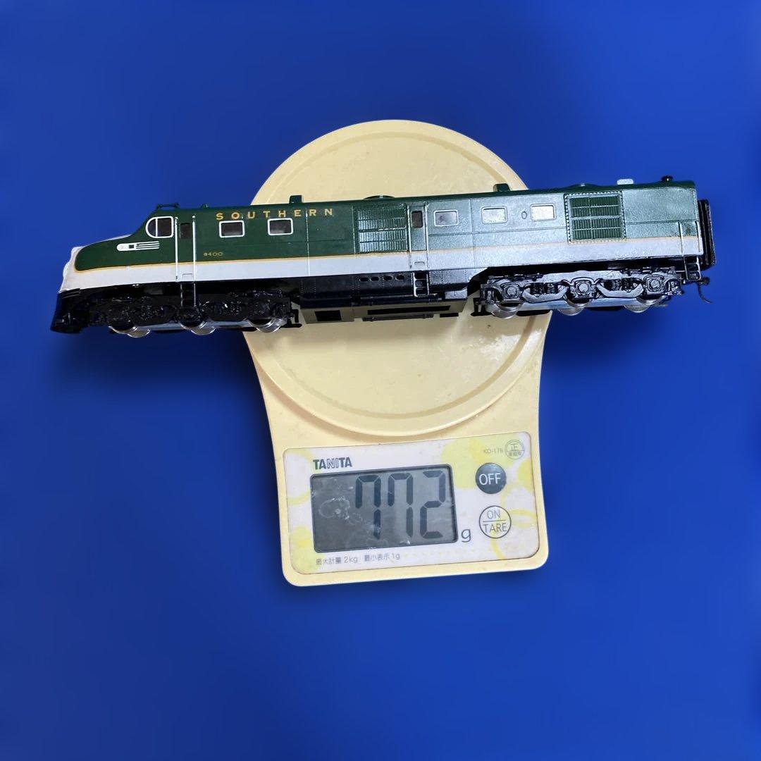 アメリカ型金属製HOゲージ機関車 2両セット