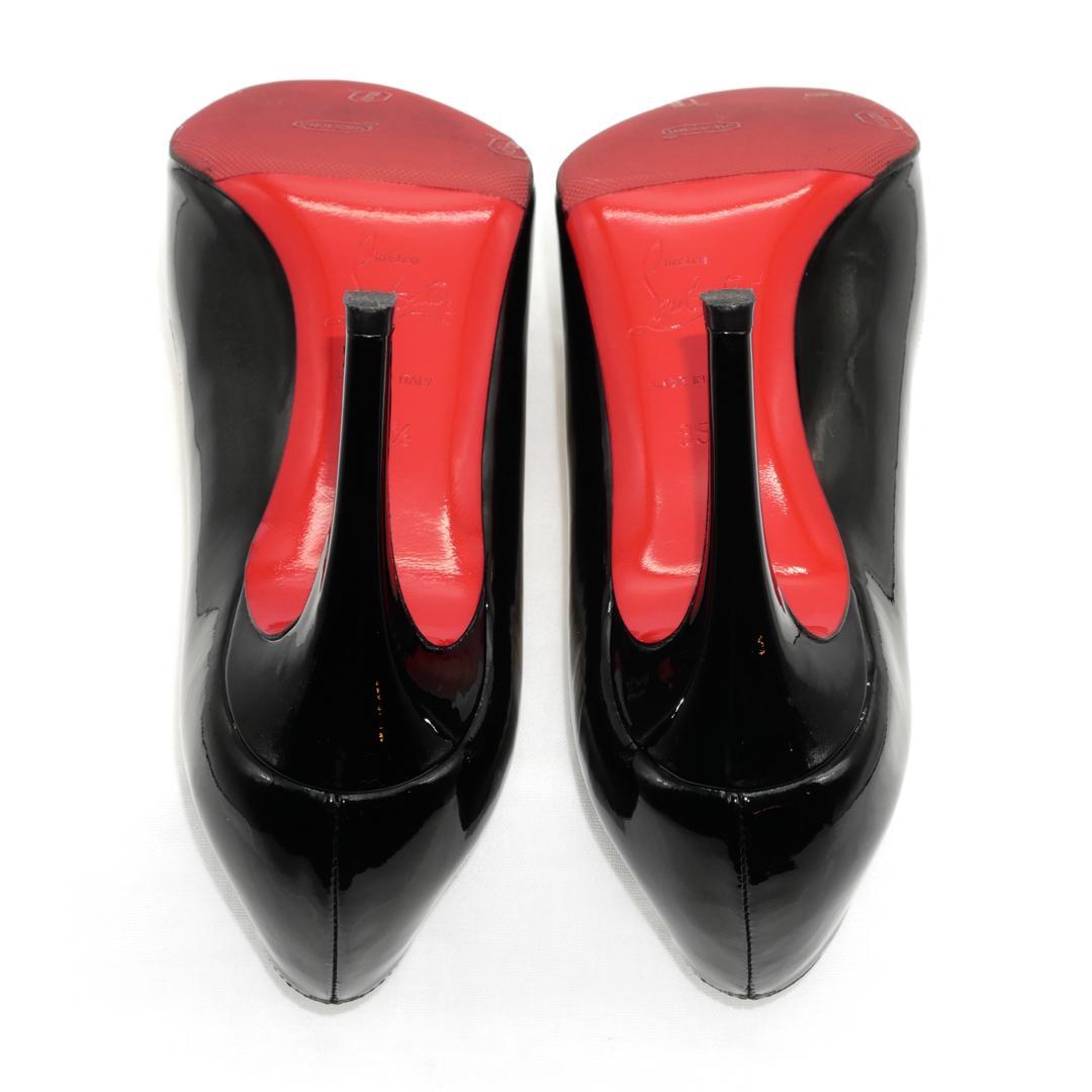 35.5　Christian　Louboutin　ルブタン　黒　エナメル　美品