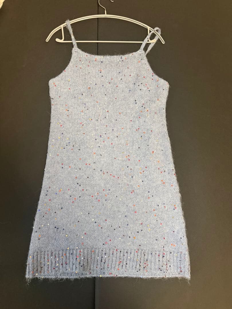 ロワンニュイ loin nuit スパンコールニットセットアップ