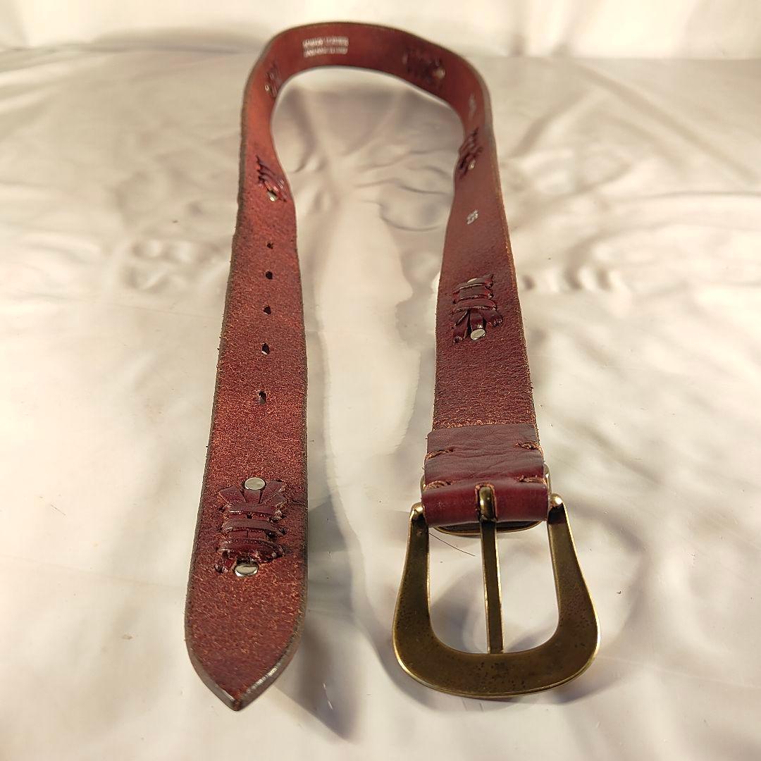 【Vintage】PUNTOVITA イタリア製　高級コンチョベルト　本革正規品