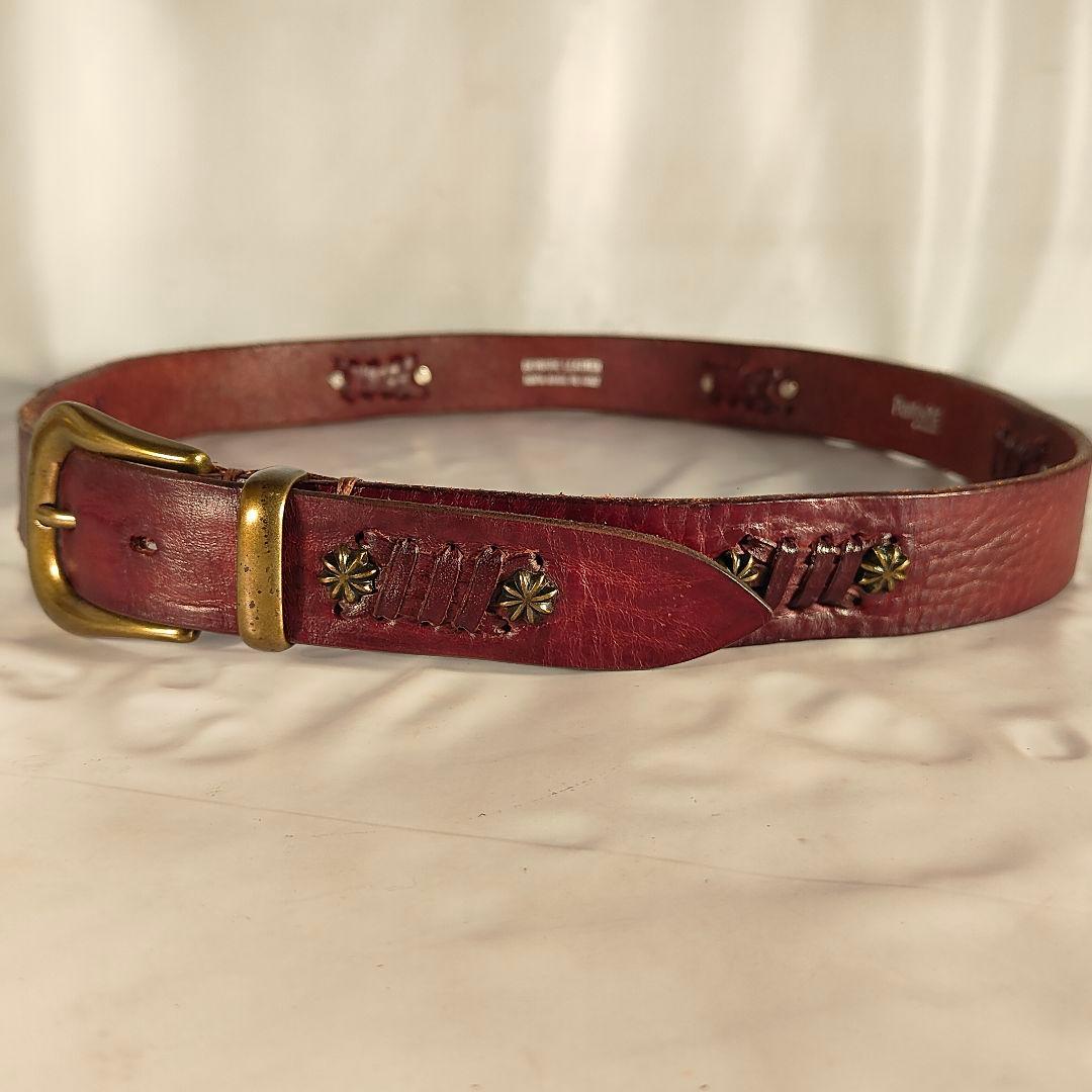 【Vintage】PUNTOVITA イタリア製　高級コンチョベルト　本革正規品