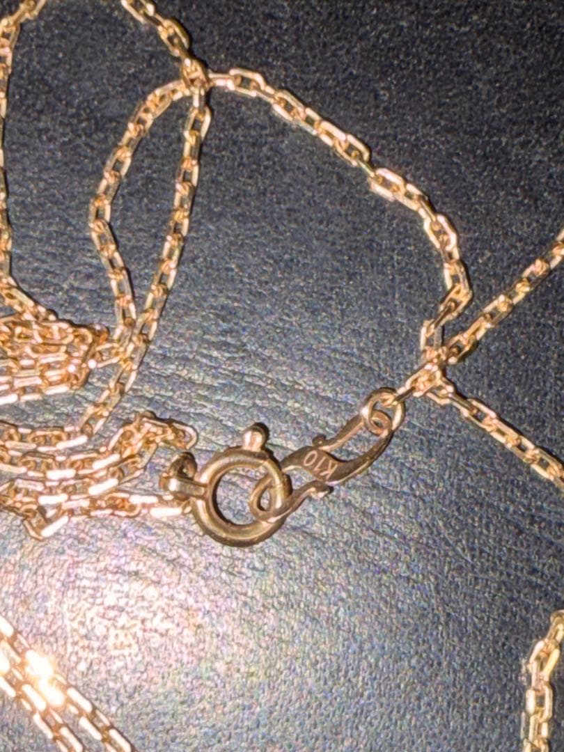 qapj8sm スムースクロス ネックレス ゴールド K10