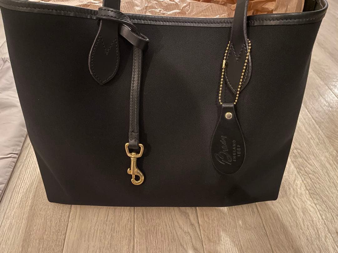 ブレディー CONDER トートバッグ　コットン　レザー BRADY ブラック