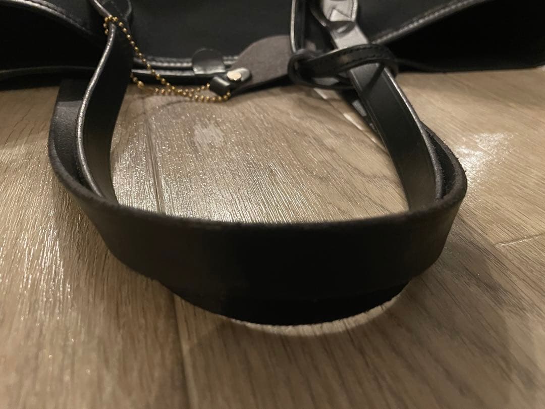 ブレディー CONDER トートバッグ　コットン　レザー BRADY ブラック