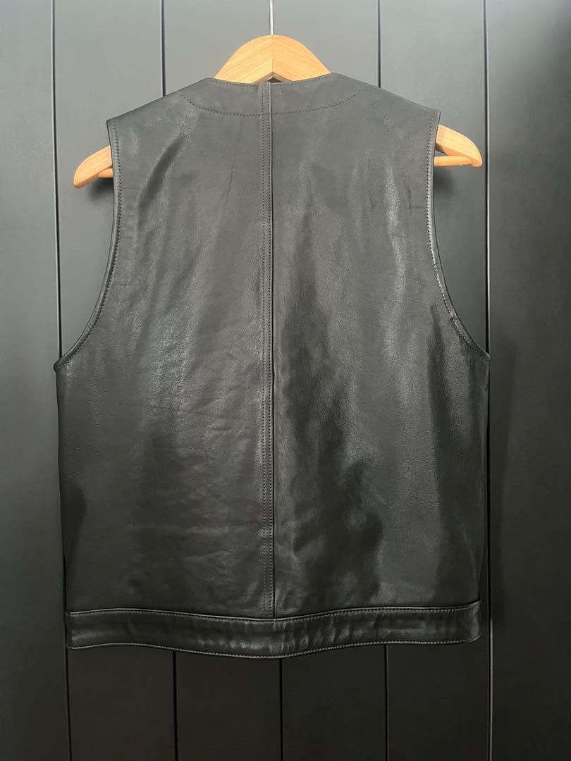 m*x様 Schott ゴートレザー レザーベスト S