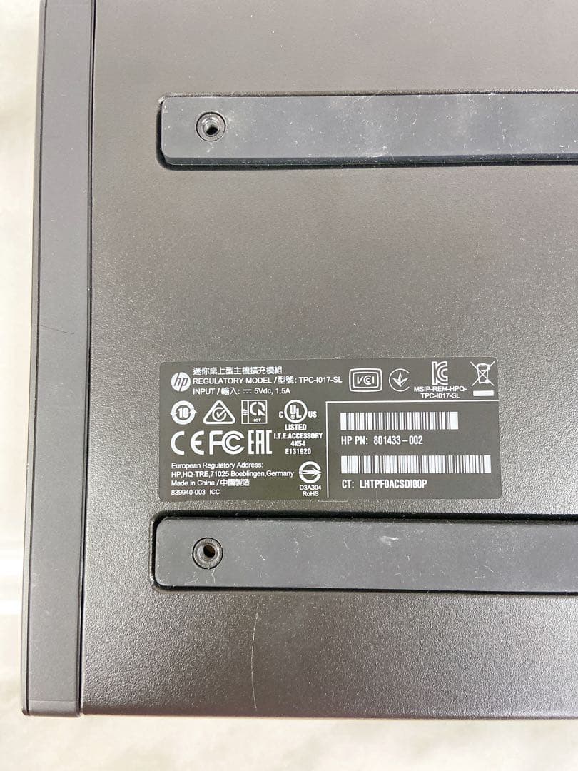 。HP EliteDesk 800 G5 Desktop Mini デスクトップ