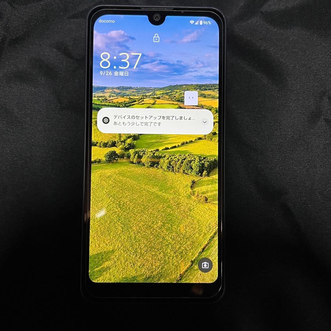 AQUOS wish3 ブラック本体+ケース+保護ガラスフィルム SIMフリー