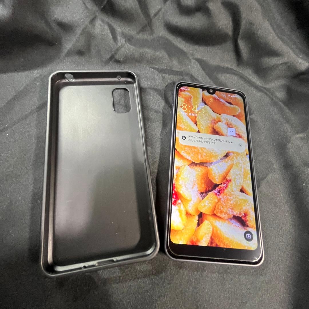 AQUOS wish3 ブラック本体+ケース+保護ガラスフィルム SIMフリー