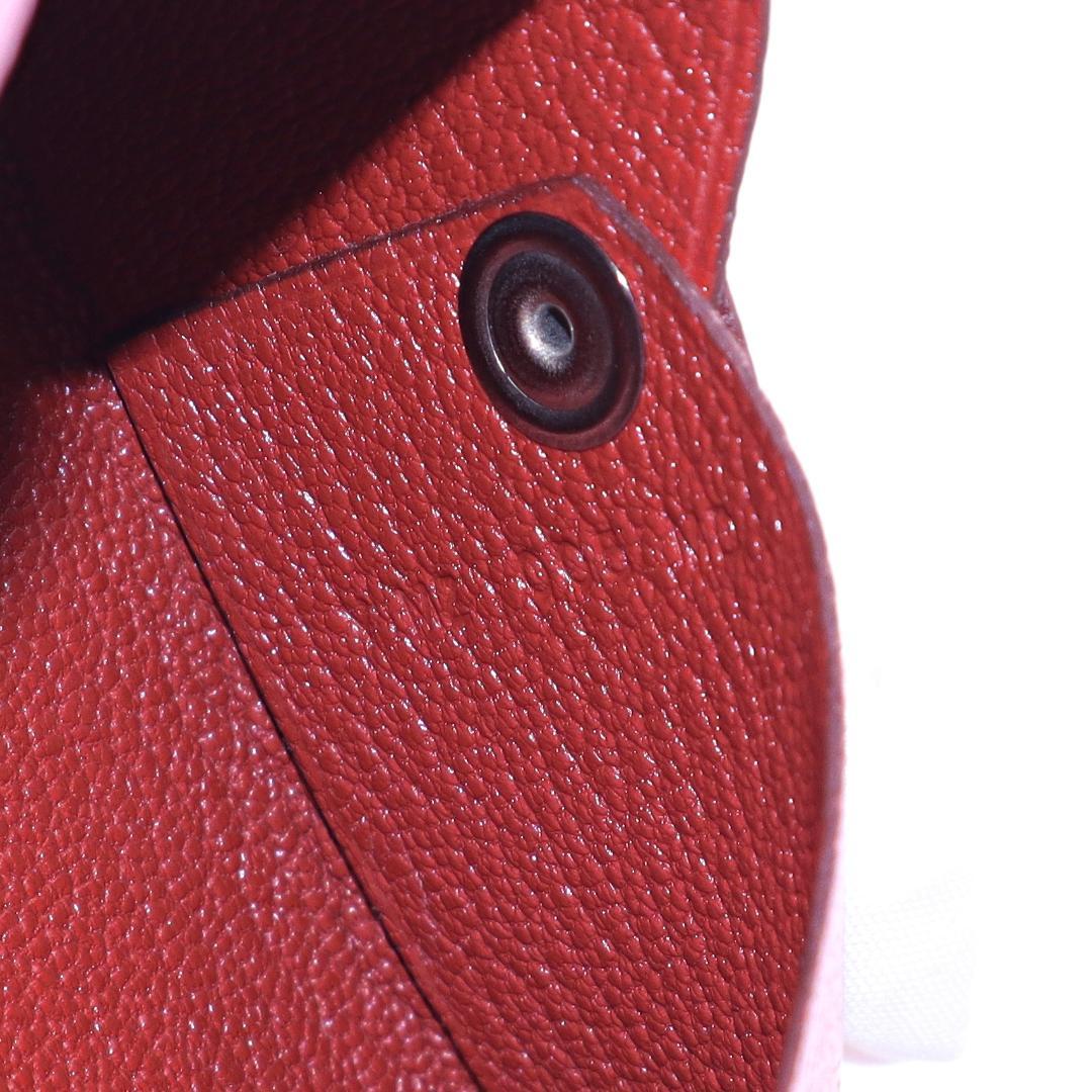 美品 Hermes エルメス カルヴィ ヴェルソ カードケース ピンク レッド