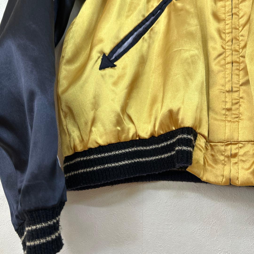 テーラー東洋　スカジャン スカル 鷹 刺繍 　ヴィンテージ　Lサイズ