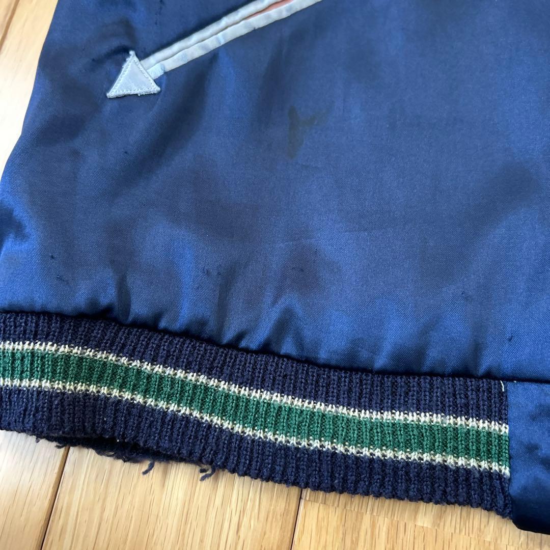 テーラー東洋　スカジャン スカル 鷹 刺繍 　ヴィンテージ　Lサイズ