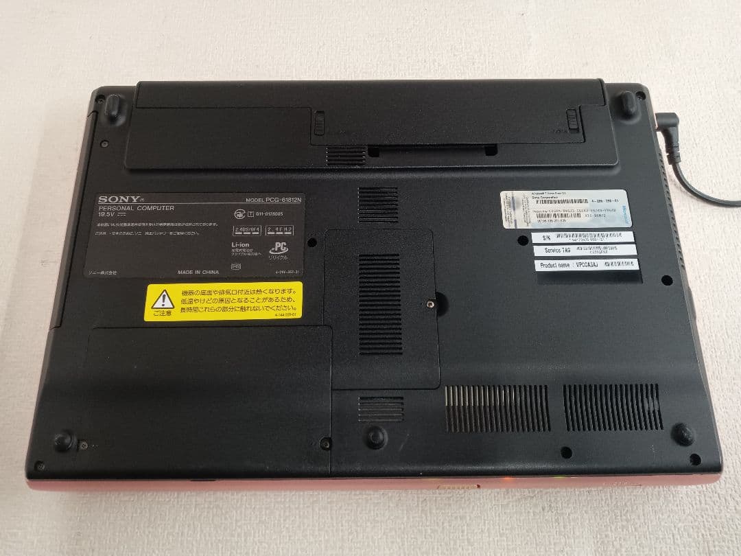 Σ SONY PCG-61812N ピンク Corei5 4GB ストレージ無