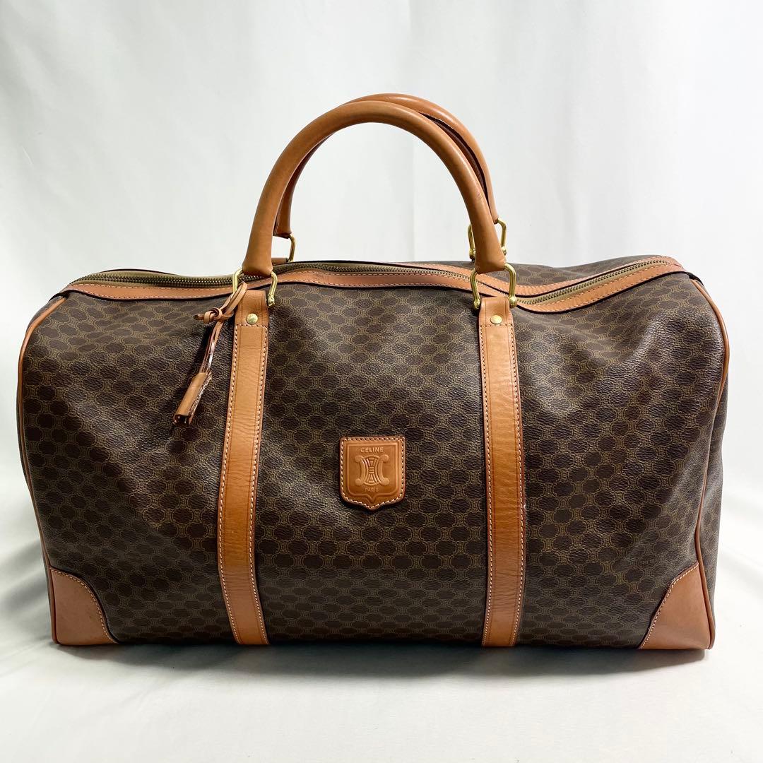 【ロッピー】　セリーヌ ボストンバック マカダム柄 トリオンフ 南京錠￼