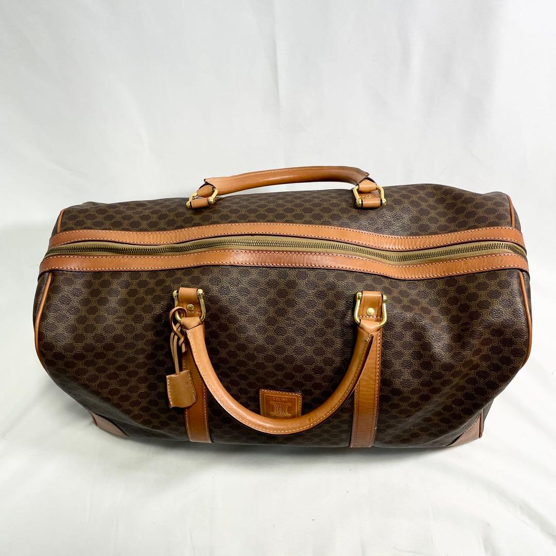 【ロッピー】　セリーヌ ボストンバック マカダム柄 トリオンフ 南京錠￼