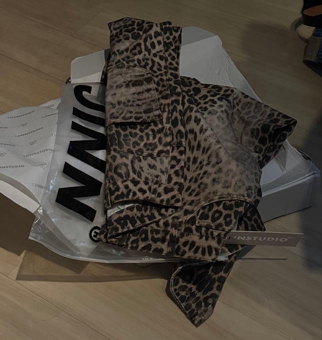 1JINN STUDIO ヒョウ柄　パンツ　デニムパンツ