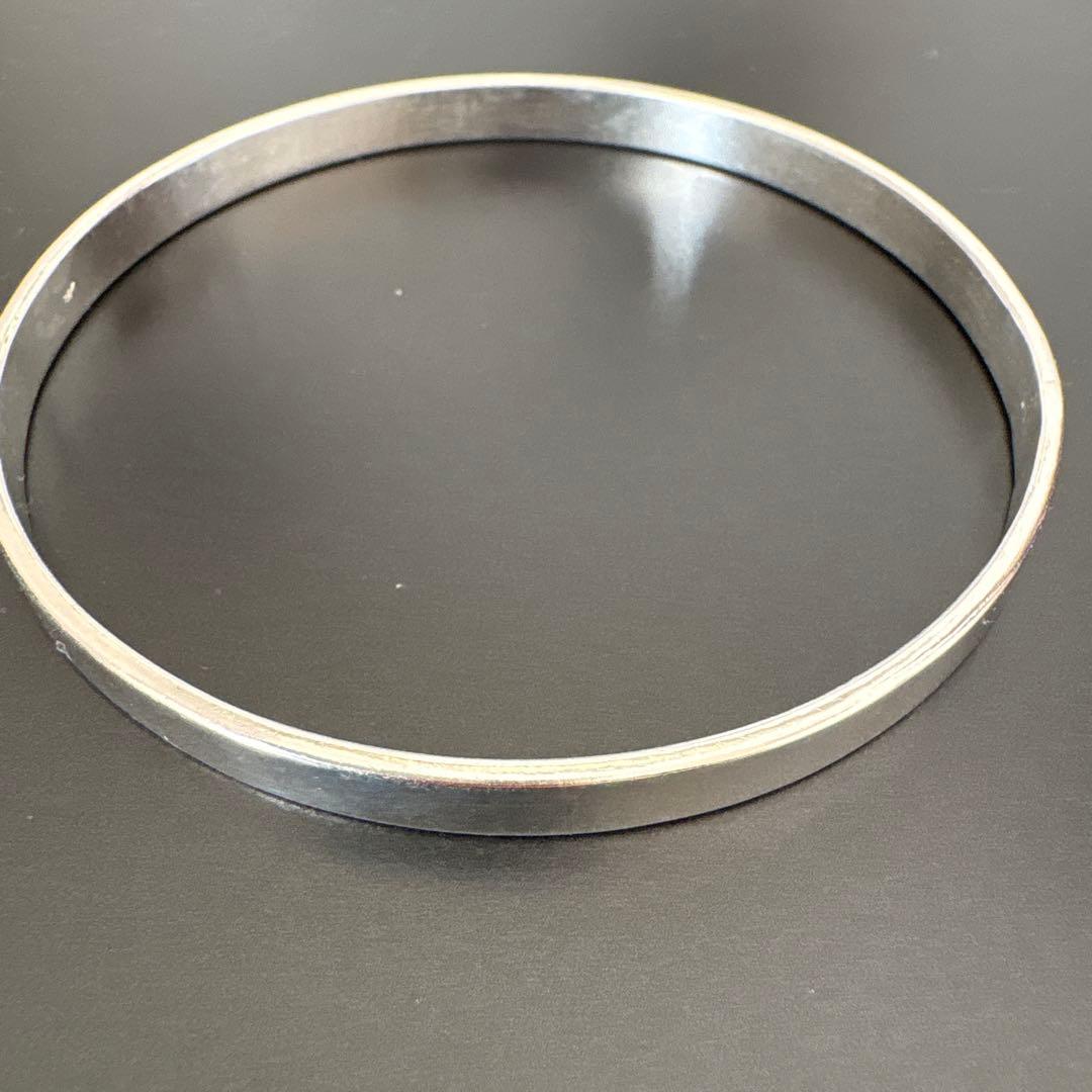 ✨未使用品　シルバー 925 バングル 24g 無垢 ブレスレット　大きいサイズ