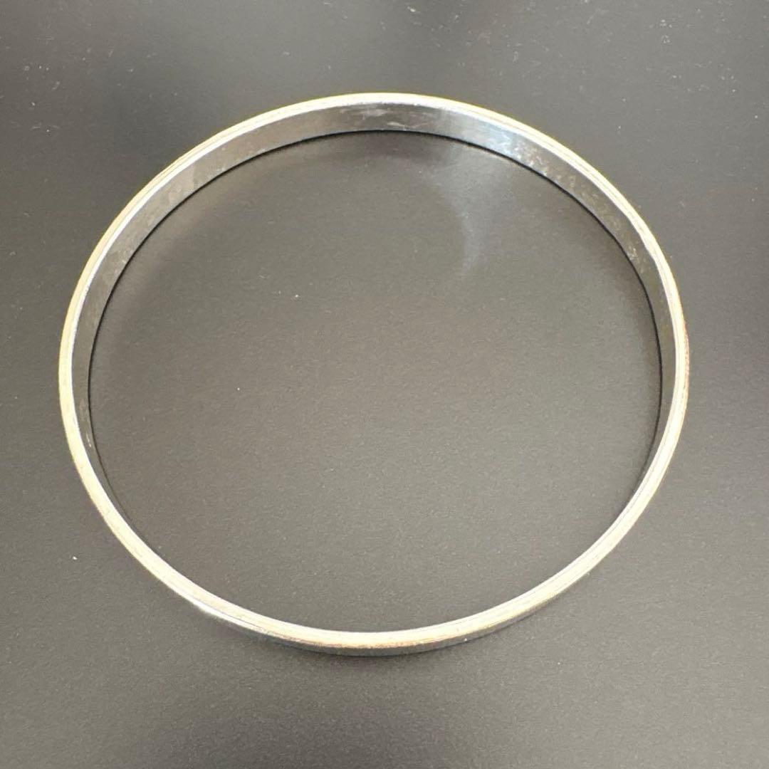 ✨未使用品　シルバー 925 バングル 24g 無垢 ブレスレット　大きいサイズ