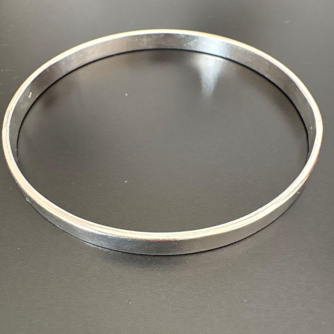 ✨未使用品　シルバー 925 バングル 24g 無垢 ブレスレット　大きいサイズ