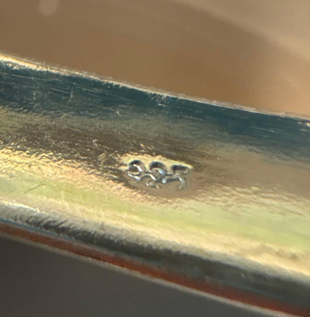 ✨未使用品　シルバー 925 バングル 24g 無垢 ブレスレット　大きいサイズ