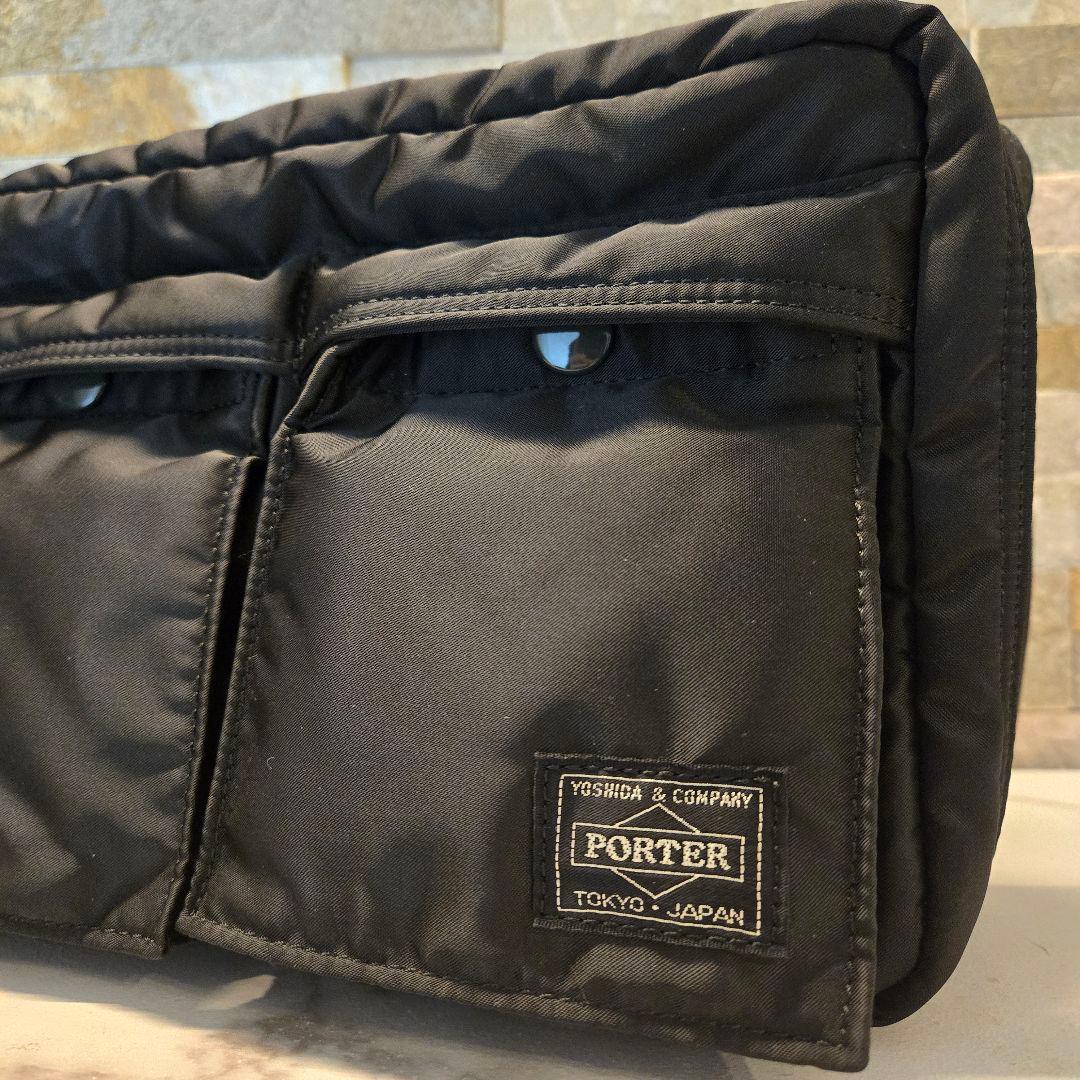 未使用　美品　PORTER　TANKER　タンカー ショルダーバッグ　2層　黒