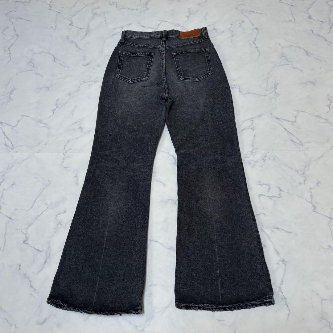 マウジー MOUSSY MVS FLARE 26 ブラック フレアデニム パンツ