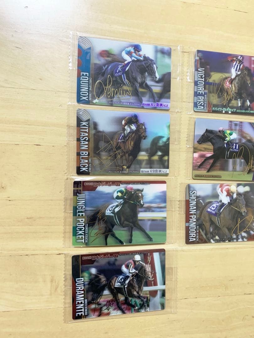 第1弾（第1R）サラブレッドホースコレクション　サイン入り9枚イクイノックス他