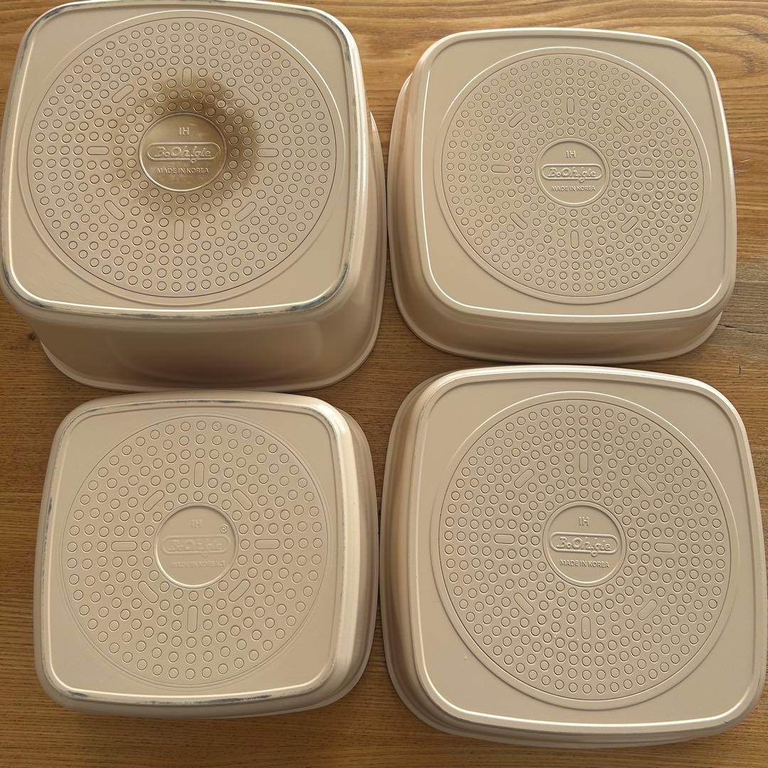 ボオグル　BoOh!gle 鍋 フライパン　13点セット(ラテベージュ)