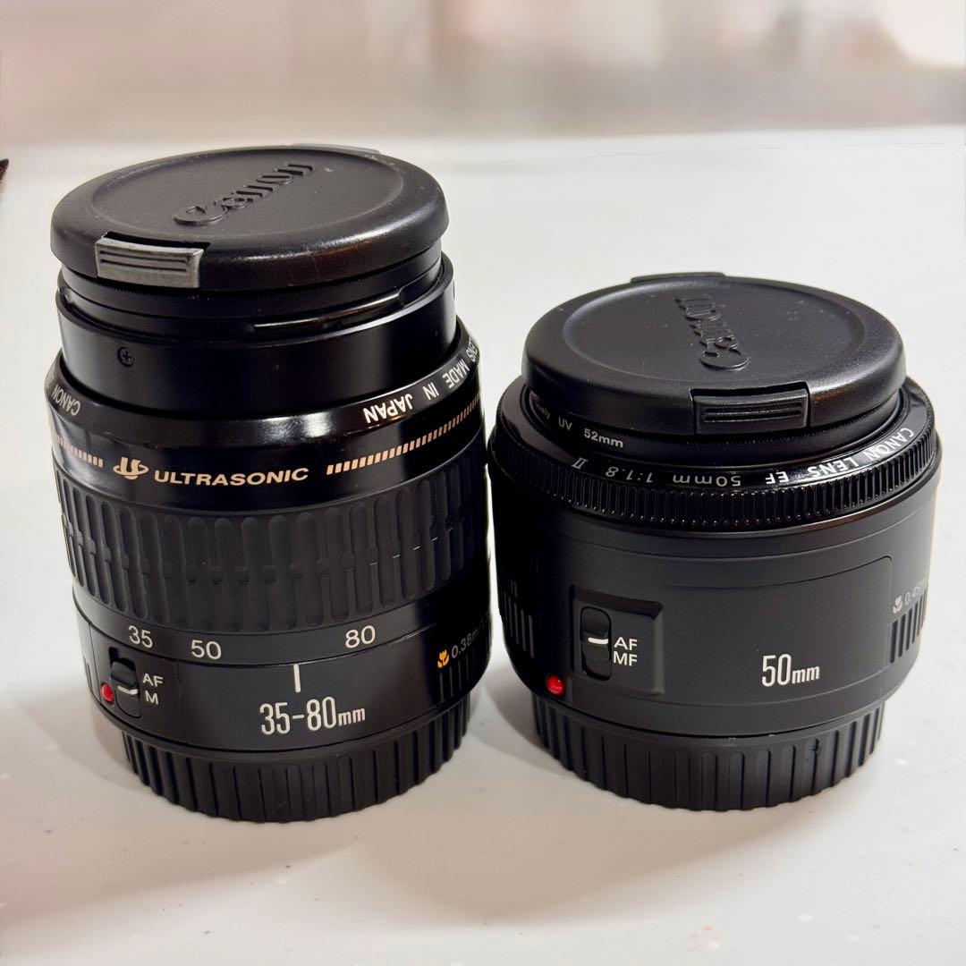 Canon EF単焦点・ズームレンズ2本セット35-80mm+50mm