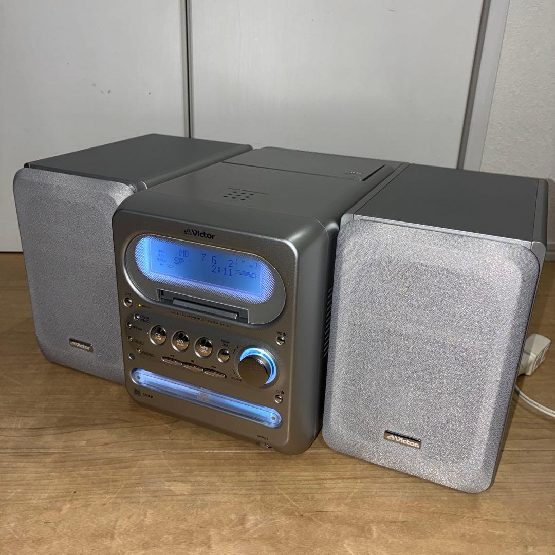 ビクター　動作確認済み　UX-Q10 CD,MD カセット　コンポ