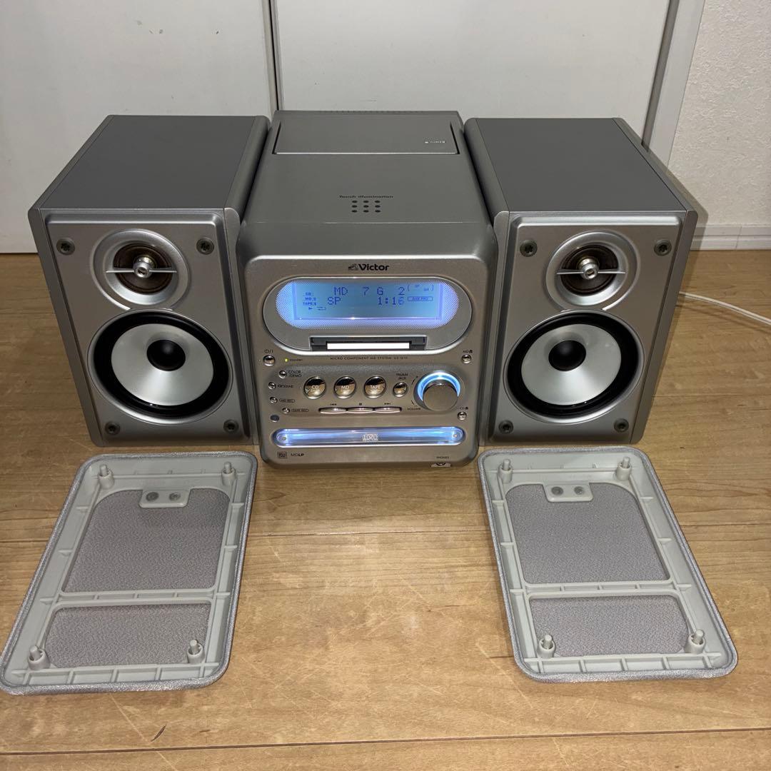 ビクター　動作確認済み　UX-Q10 CD,MD カセット　コンポ