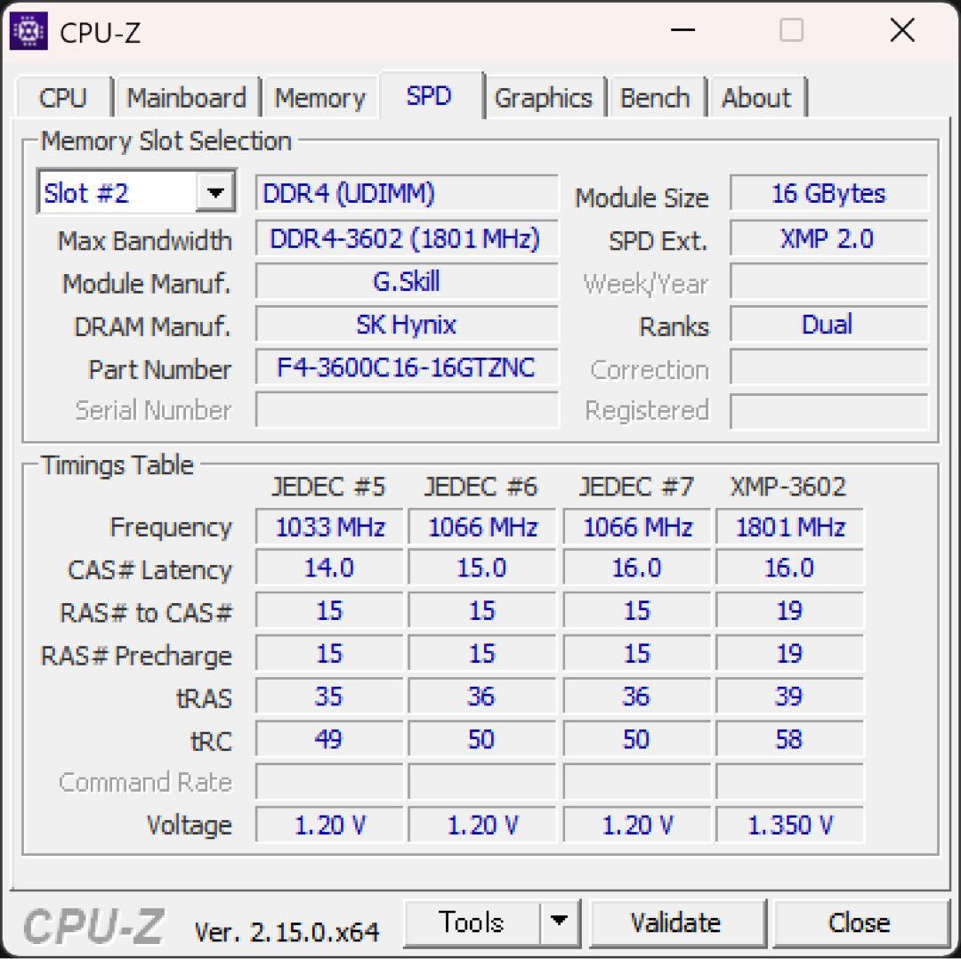 メモリー G.SKILL TRIDENT Z NEO DDR4 32GB 3600MHz