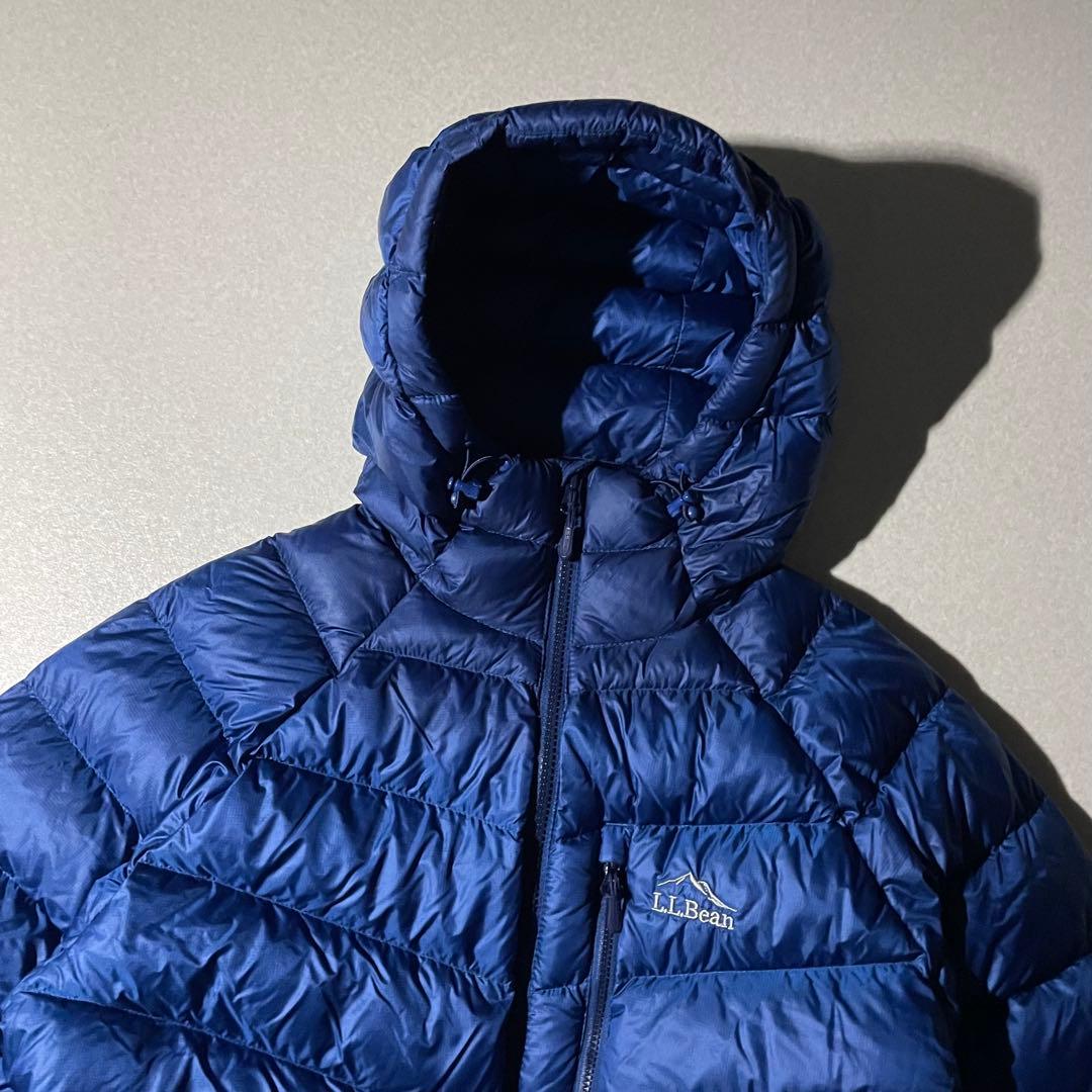 エルエルビーン　ダウンジャケット　クレイターレイク　パフダウン　ブルー　tech