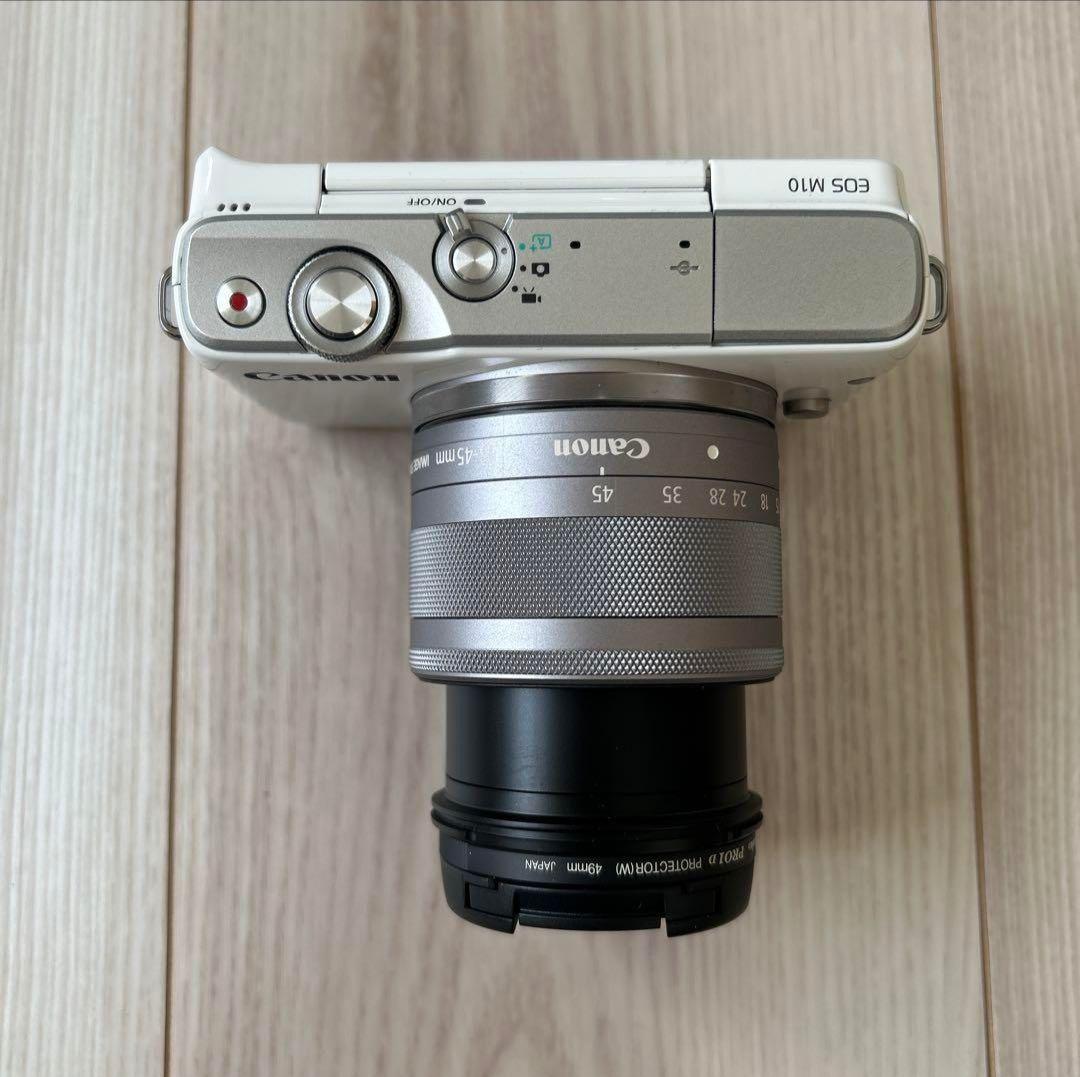 Canon EOS M10 ミラーレスカメラ 15-45mmレンズ付き