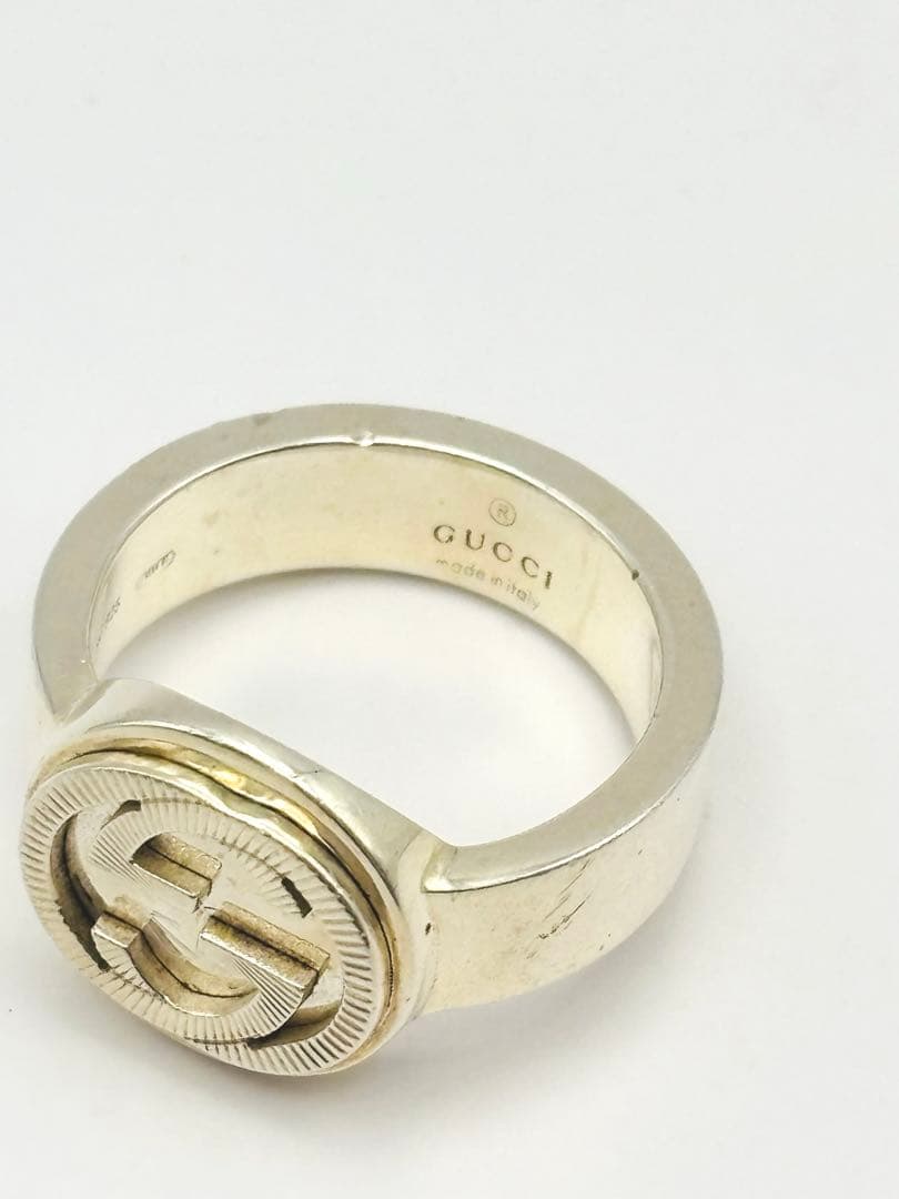 GUCCI インターロッキング リング・指輪 シルバー 18号