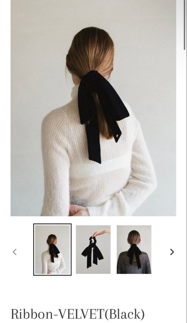 新品) LETICIA Ribbon-VELVET