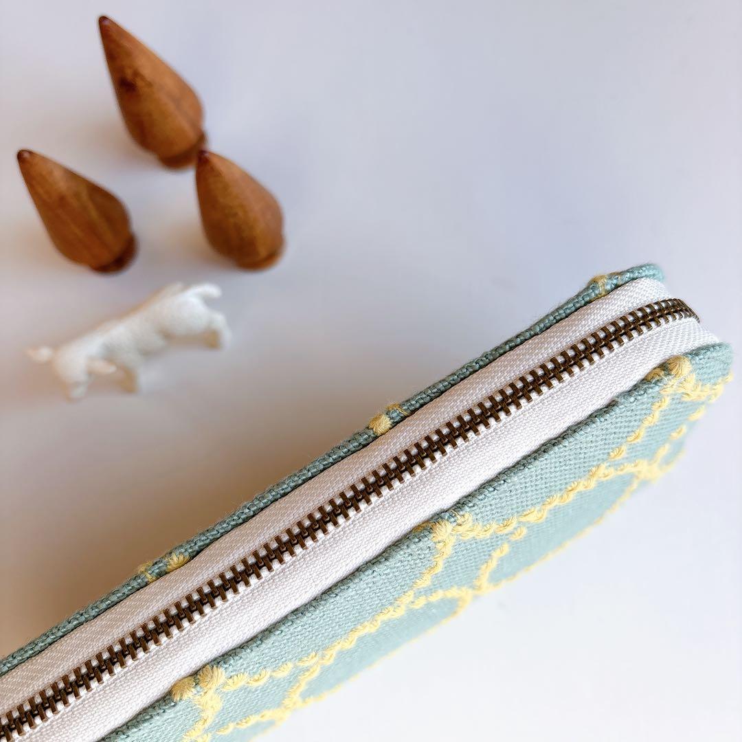 ミナペルホネン☆ラウンドファスナー長財布☆ハンドメイド