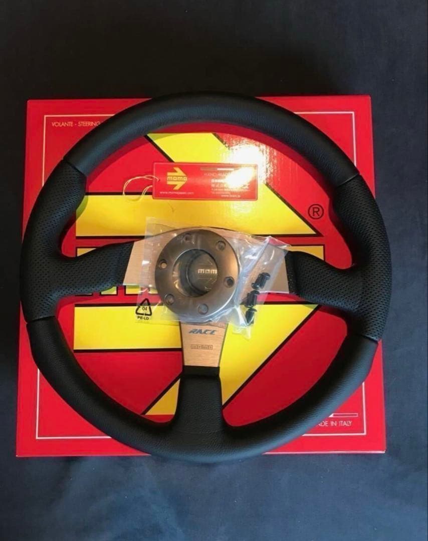 訳あり新品！MOMO RACE モモレースブラックスポーク35Φ 【日本正規品】