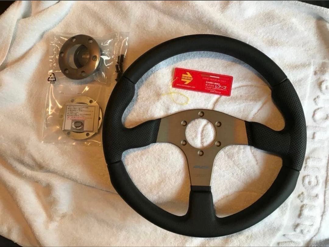 訳あり新品！MOMO RACE モモレースブラックスポーク35Φ 【日本正規品】