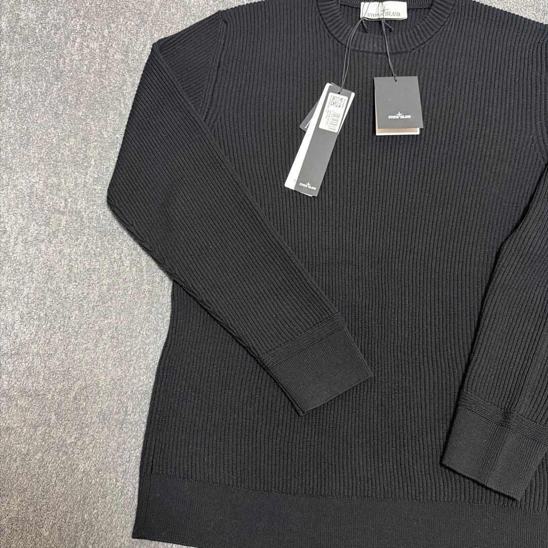 STONE  ウール ニット セーター ブラック XLサイズ