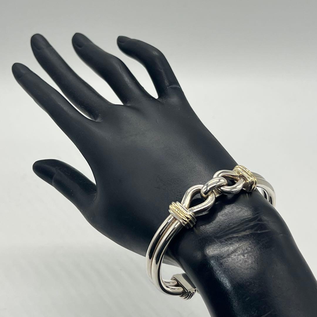 ティファニー TIFFANY ダブル ループ ブレスレット コンビ 希少
