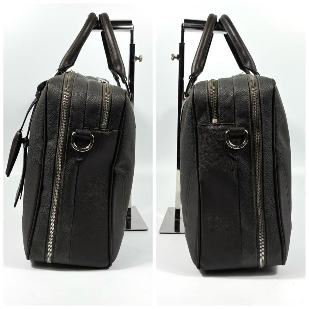 ✨美品✨ペッレモルビダ ビジネスバッグ キャピターノ リモンタ 2室 グレー