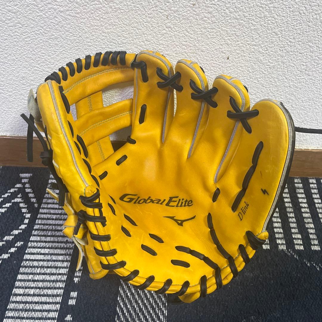 ミズノ　グローバルエリート　軟式　ダイバーシティブルー　右投げ　内野手用　訳アリ