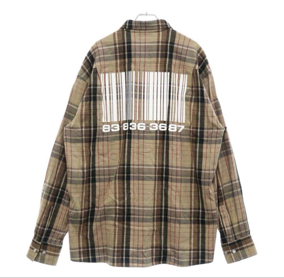 VETEMENTS （ヴェトモン） チェックシャツ サイズS