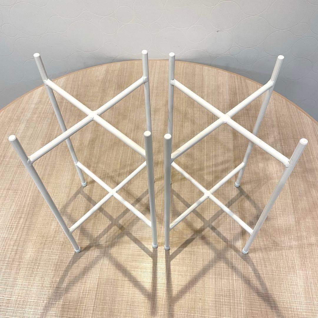 【未使用】Hubschヒュプシュ 鉢カバー プランタースタンド 白 φ25