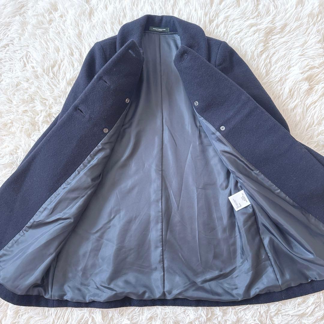 即日発送⭐︎MIKIHOUSE⭐︎ミキハウス　ウールコート ネイビー受験　塾　120